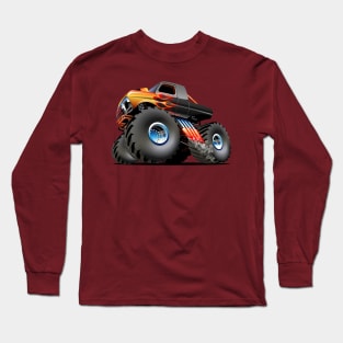 Cartoon Monster Truck Long Sleeve T-Shirt